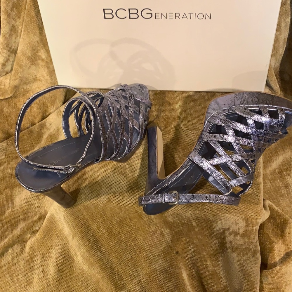 BCBG Heels Silver.